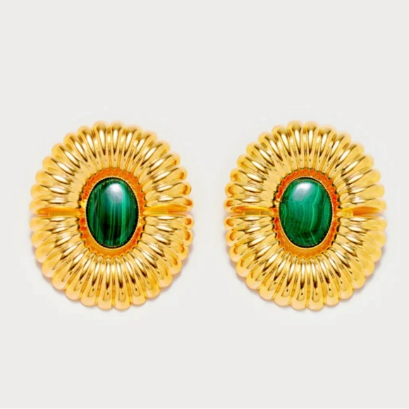 Brand New- Destree Dark Green Sonia Sun Stud Earrings 💚💫